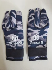 Goosehill Neoprene Diving Gloves, 3mm Wetsuit Gloves Camo SIZE S