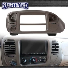 Dash Radio Trim Bezel w/ Air Vents Fit For 1997-2003 Ford F150 Expedition Brown