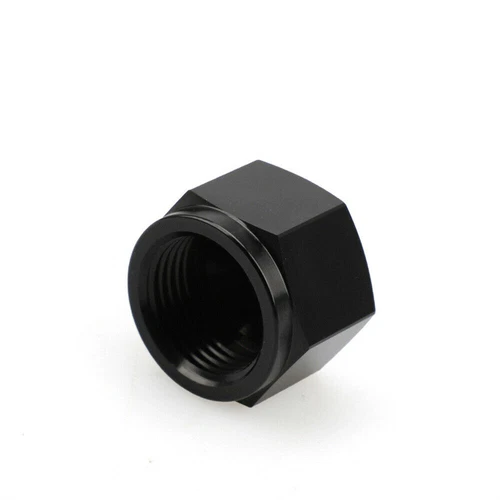 2pcs 6 -8 -10 Female AN Flare Fitting Cap 6AN 8AN 10AN Block Off Aluminum Black - Picture 4 of 13