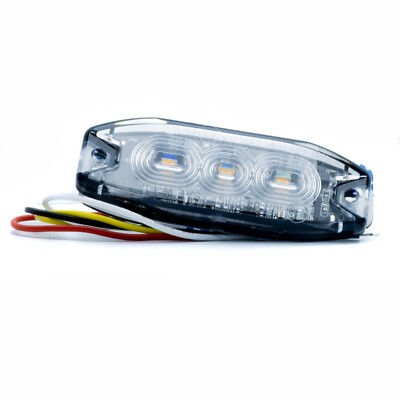 1x 9W LED Auto Frontblitzer Blitzlicht Warnleuchte LKW Strobe 12V 24V R65/R10