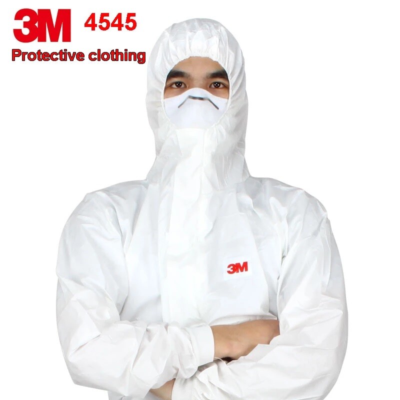 Combinaison 3M 4545 taille L pour travaux de peinture et protection contre la poussière