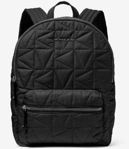 Nuovo Michael Kors Winnie Medio Zaino Trapuntato Nylon Nera | eBay