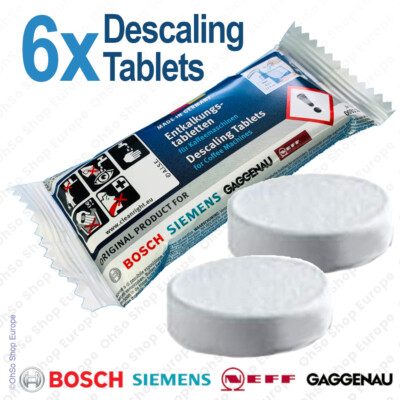 6x Coffee Machine Descaling Tablets Siemens Neff Gaggenau