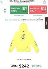 boys nike spongebob hoodie