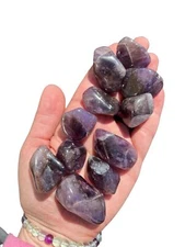 Auralite 23 Crystals Grade A Tumbled Stone, Natural Auralite 23 Amethyst