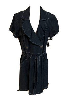 liz claiborne short sleeve denim dress Liz Claiborne Denim Short Sleeve Dresses for Women for sale