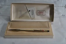 Cross  Gold Mechanical Pencil,  Phillips 66 Engraved Plant Visitor W/Case