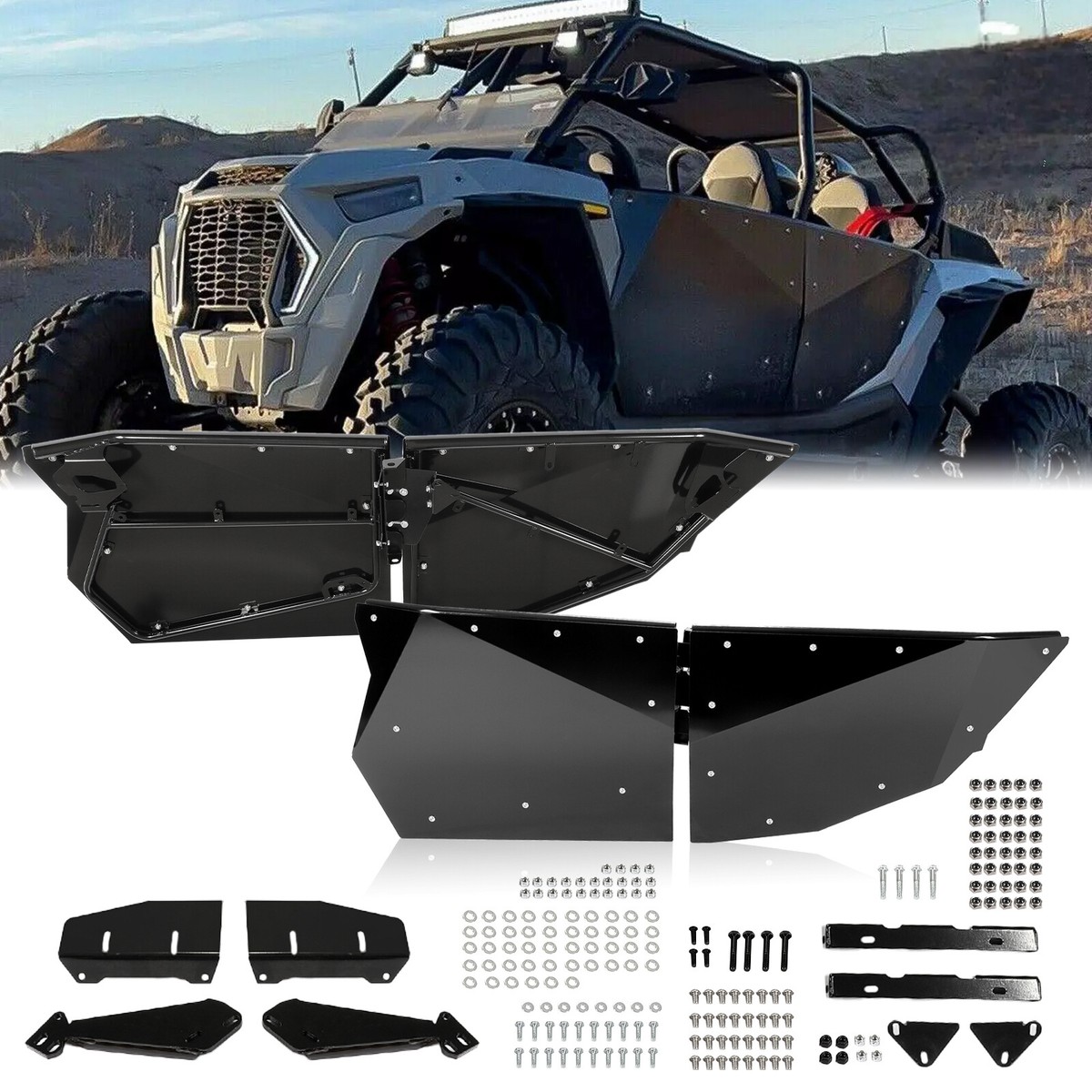 Full doors For Polaris RZR XP4 /1000 Turbo/S Velocity 2014-2021 4