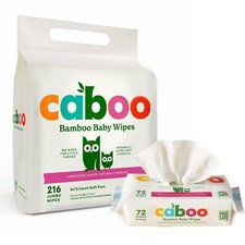 Caboo Bamboo Baby Wipes Bundle 216 Pack Pack Of 6 