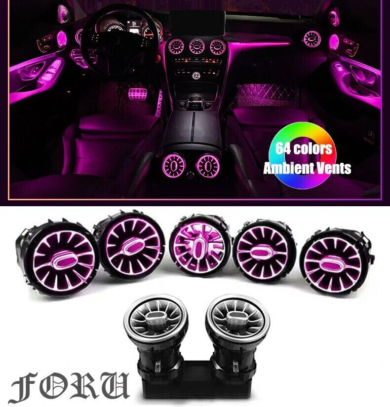 Fits For w205 Mercedes-Benz C Class COUPE 64 Color Ambient Light