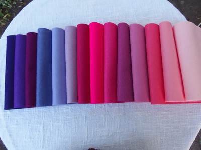 De Witte Engel - Wollfilz 100 % - A4 Platten - 1 mm - rosa pink lila  -  10,--/m