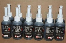 12 Metal Head2 Paint Marker 2oz Black Metal Marking Auto Salvage Concrete Craft