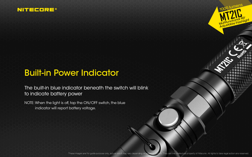 NiteCore MT21C 1000 Lumens LED Adjustable Head Flashlight Torches Tactical - Picture 15 of 20
