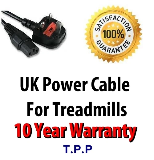 EXTRA LANG 3 M UK Stromkabel Kabel Laufband Laufmaschine mit 3 Pin Stecker