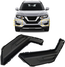 1 Pair Front Bumper Fog Light Cover for Nissan Rogue 2017-2020 Replaces 622576FL