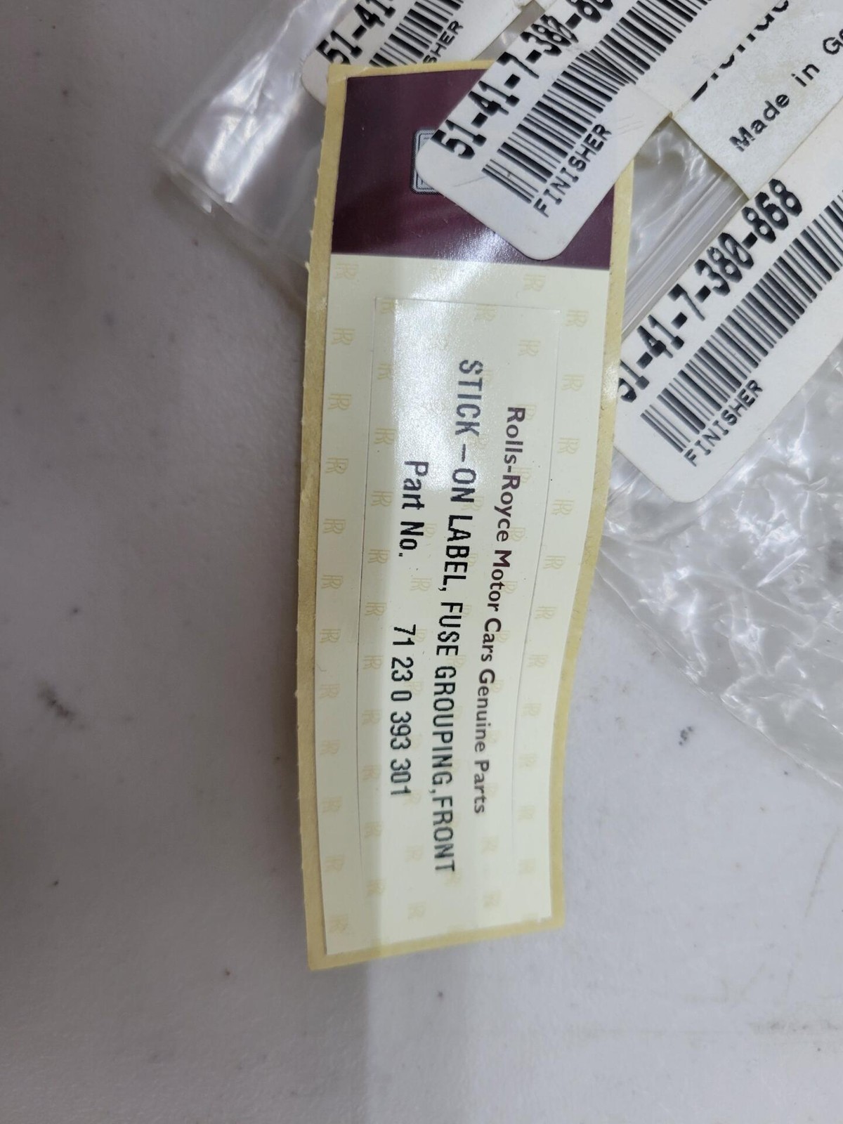 Rolls Royce / Bentley Trim Locking Button Bottom Finisher 51417380868