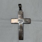 TAXCO Vintage Sterling Silver Cross Red Stone Signed TN-53 — photo 2