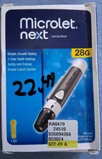 Ascensia MICROLET NEXT Adjustable Lancing Device, 5 Depth Settings