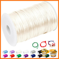 Nylonschnur 2Mm 100M Beige FüR Armband Perlenschnur Makramee Kunsthandwerk