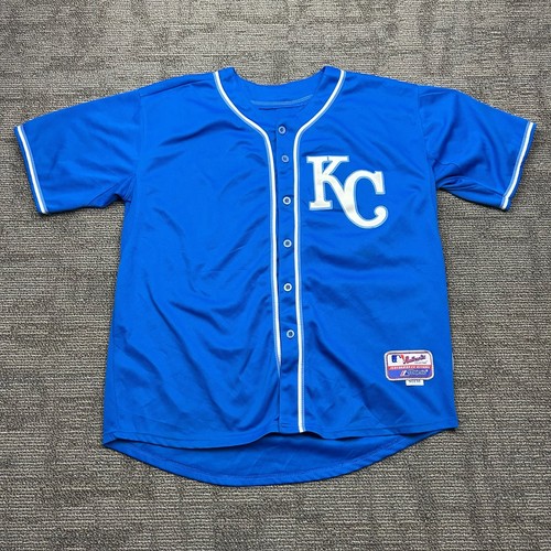 Retro Kansas City Royals Majestic Athletic MLB Jersey w/ Crown Patch - Size 50