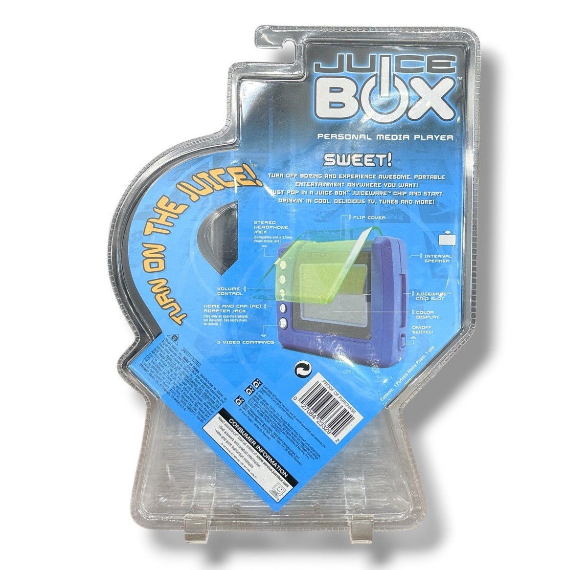 。 Juice Box Personal Media Player Sealed Y2K Mattel Video MP3 Player