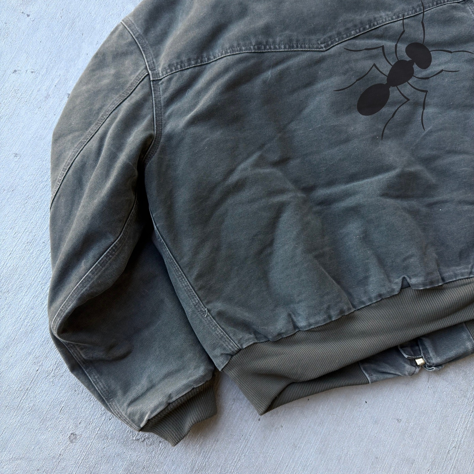 Carhartt J14 MOS green Santa Fe work wear jacket thumbnail 7