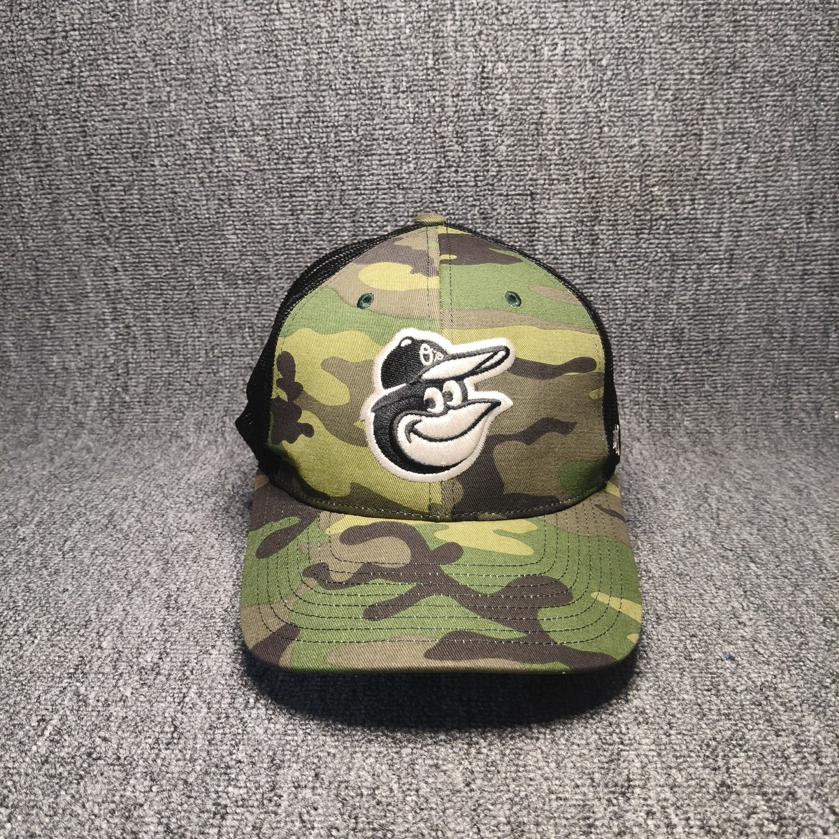 47 Brand Baltimore Orioles Camo Trucker Snapback Hat