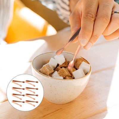 8pcs Edelstahl Handtuch Zunge Eiswürfel Fruchtfutter Zange Zuckerwürfel