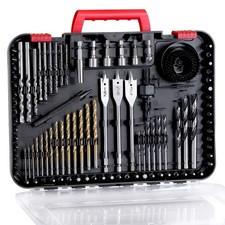 Drill Bit Set, Titanium Twist Brad Point Driver Bits, Drill and Screwdriver B...