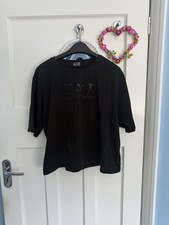 Image of Emporio Armani Black T-Shirt V-Neck Size XL