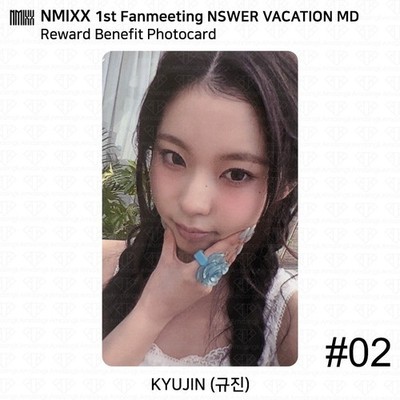 NMIXX 1st Fanmeeting NSWER Vacation MD Reward Benefit Photocard