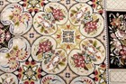 8X10 MAGNIFICENT ANTIQUE HANDMADE VEGETABLE DYE AUBUSSON NEEDLEPOINT WOOL RUG — photo 9