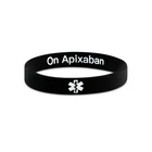 On Apixaban Medical Alert Bracelet – Discreet Silicone Medical ID Wristband