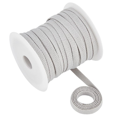 #ad #ad 27.34 Yards Flat Drawstring Rope Replacement 1 4 Inch 8mm Light Grey Soft $21.31