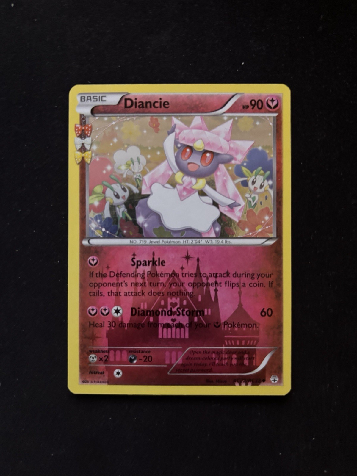 Diancie RC22/RC32 XY Generations Radiant Collection Reverse Holo Pokémon TCG LP
