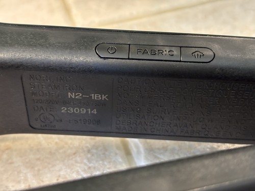 NORI Travel Iron/Steamer Model N2-1BK Black Handheld CLEAN - Picture 7 of 8