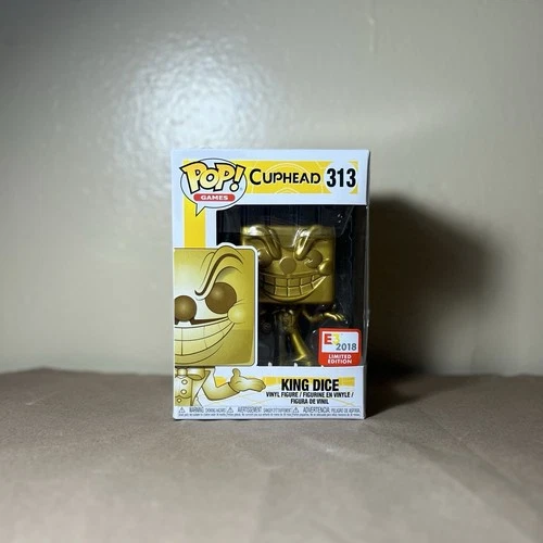 Funko Pop! Vinyl: Cuphead King Dice #313 Golden E3 Exclusive Figure