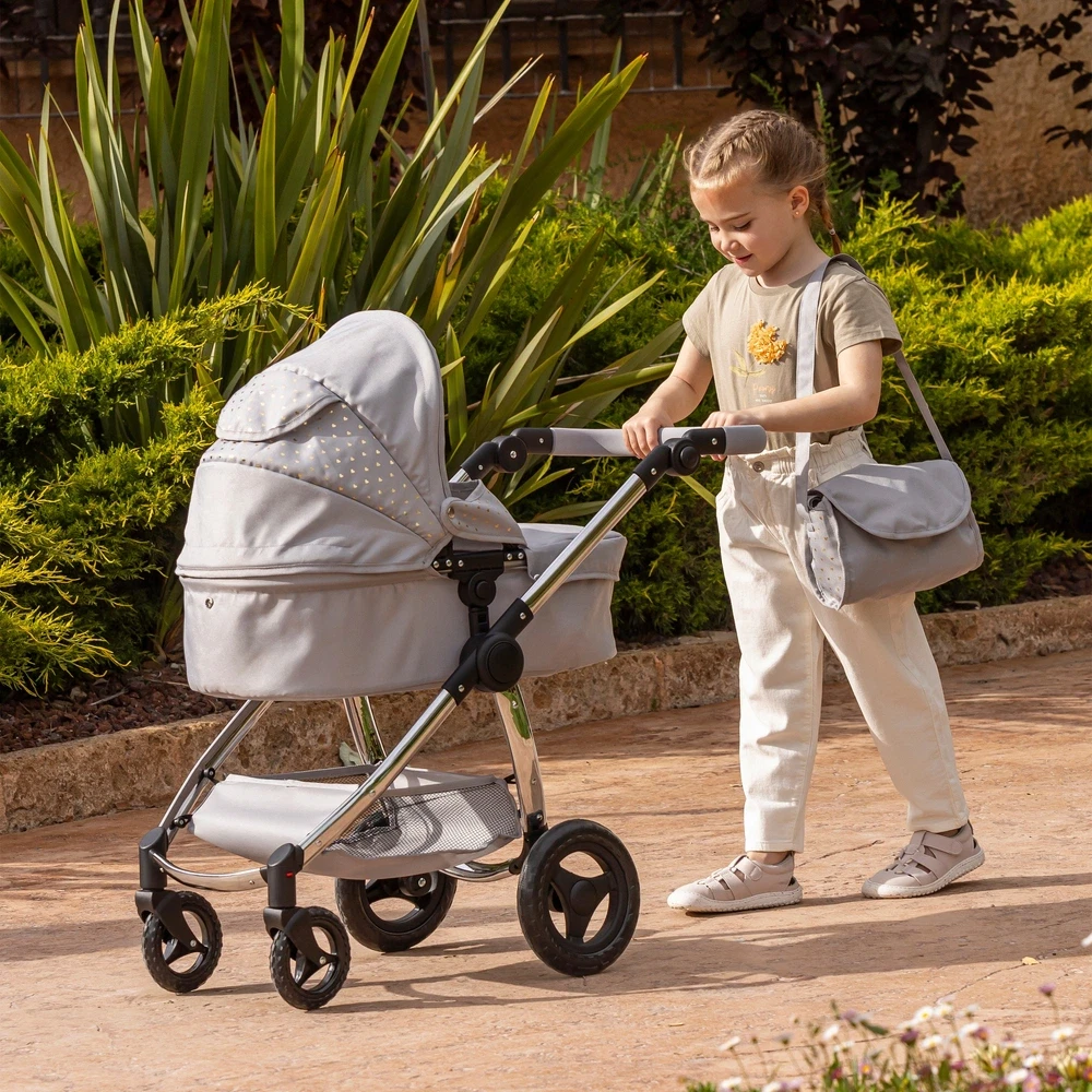 Ivy & Lily Premium Baby Doll 2 In 1 Travel System Pram Stroller Pushchair Buggy