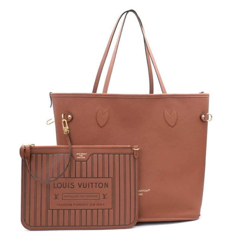 Louis Vuitton Neverfull Inside Out MM M12061 Monogram Grain Tote Bag Reversible