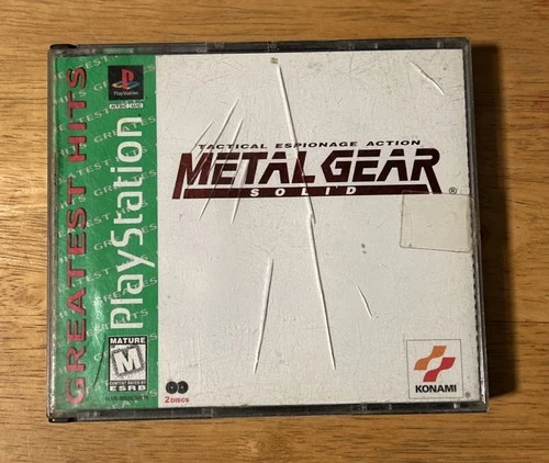 Metal Gear Solid Greatest Hits Sony PlayStation 1 (TESTED)