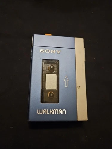 Vintage Sony Walkman TPS-L2 With Dark Blue Case...Parts/Repair? Read Description