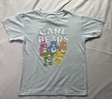 Official Care Bears T-Shirt Children's Graphic T-Shirt Light Blue M 7/8