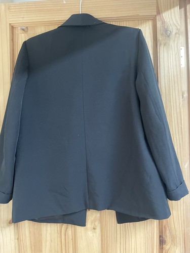 Pieces Size XS Black Blazer Double Button Lined Turn Back Cuff Smart Faux Pocket - Picture 7 of 7