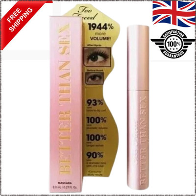 Too Faced Better Than Sex 8ml Mascara Full Size Volumising