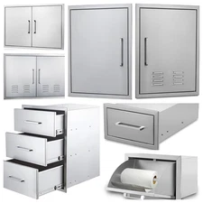 NEW Stainless Steel Access BBQ Island Kitchen BBQ Door Outdoor Kitchen Drawers