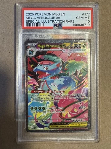 2025 POKEMON MEGA EVOLUTION SPECIAL ILLUSTRATION RARE MEGA VENUSAUR EX PSA 10