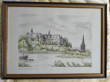 Bild Aquarell Renaissanceschloß zu Plön