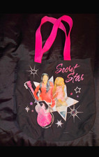 Justice Miley Cyrus / Hannah Montana Medium Nylon Tote Bag Black/Pink