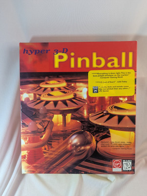 Hyper 3D Pinball Big Box PC Game Virgin Interactive 1995