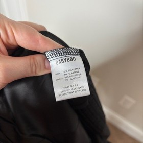 NWT Babyboo Savanna Playsuit Frilly Ruffle Off The Shoulder In Black Size XS